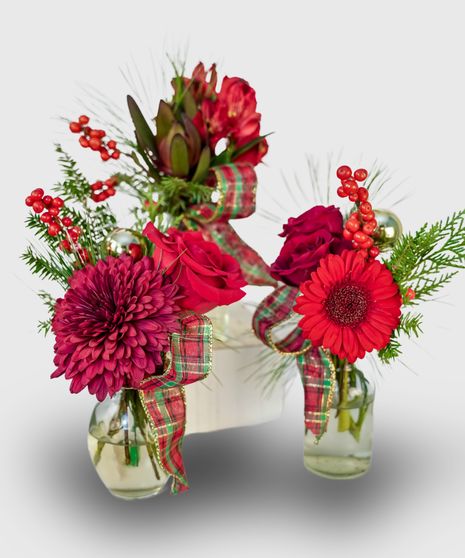 Holiday Bud Vase Trio