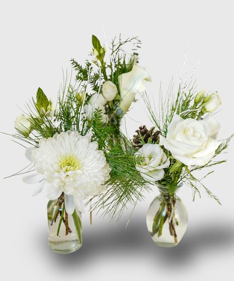 Winter Bud Vase Trio