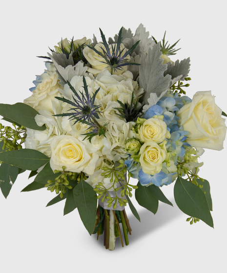 Garden Style Bridesmaids Bouquet - Ocean Breeze