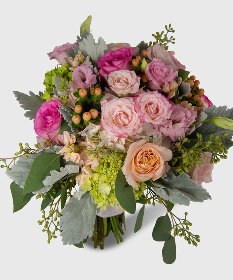 Garden Style Premium Bridal Bouquet - Sherbert Dreams