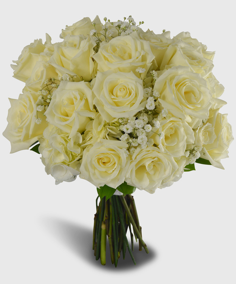 Tight & Round Bridal Bouquet - Choose Your Color