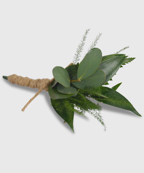 All Greenery Boutonniere